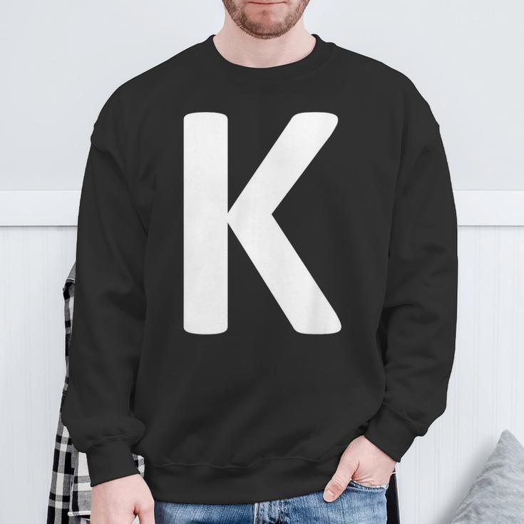 Letter K Sweatshirt Geschenke für alte Männer