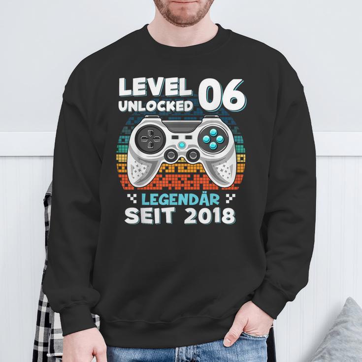 Level 6 Years Birthday Young Gamer 2018 Birthday Sweatshirt Geschenke für alte Männer