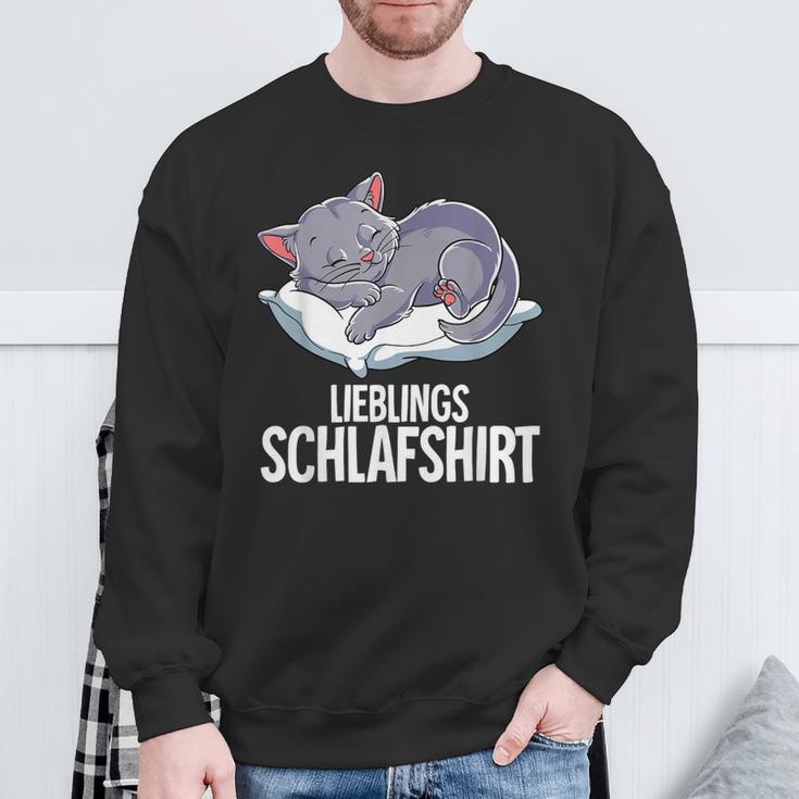 Lieblings Cat Sleep Sweatshirt Geschenke für alte Männer