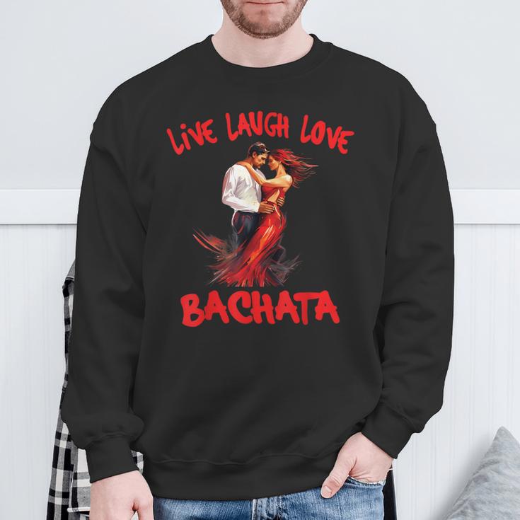 Live Laugh Love Bachata Sweatshirt Geschenke für alte Männer