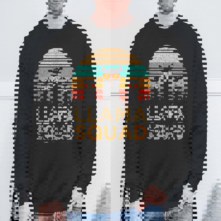 Llama Squad Sunglasses Cool Llamas Vintage Tank Top Sweatshirt Gifts for Old Men