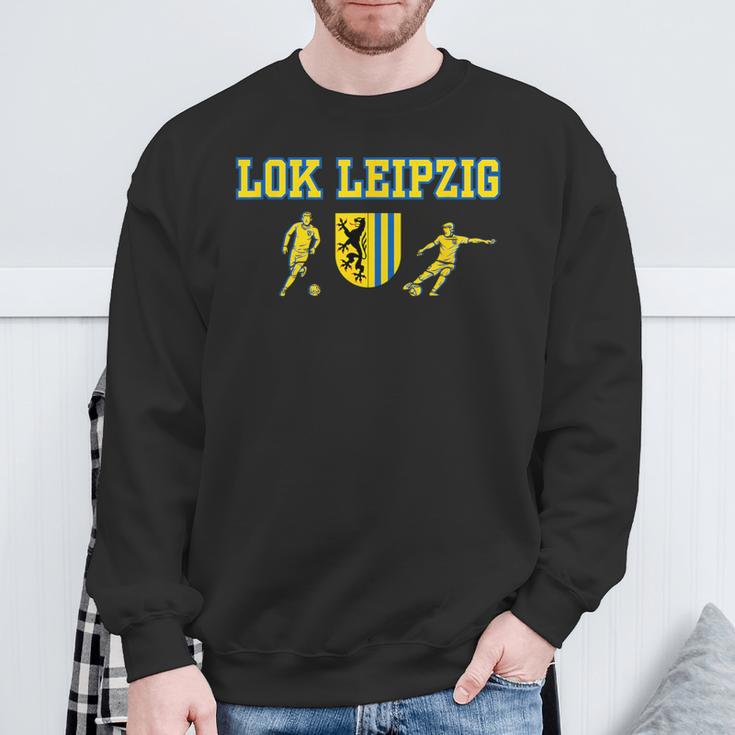 Lok Leipzig Fussball Kickenerein Fan Heimat Sachsen Sweatshirt Geschenke für alte Männer