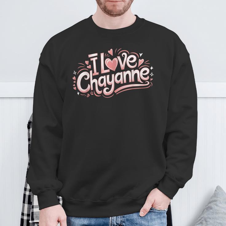 I Love Chayanne Novia Novio Parejas Nombre Camisa de entrenamiento Regalos para ancianos
