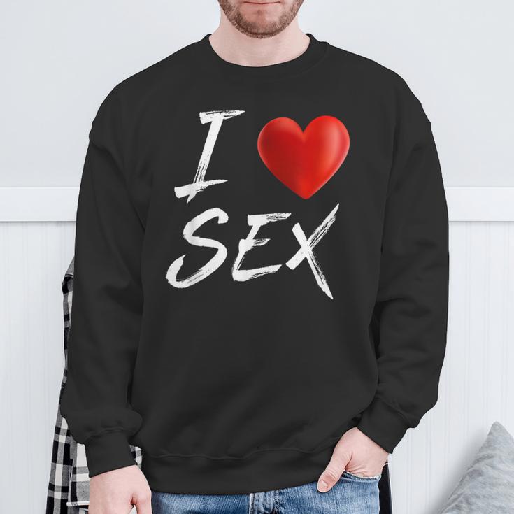 I Love Heart Sex Sweatshirt Geschenke für alte Männer