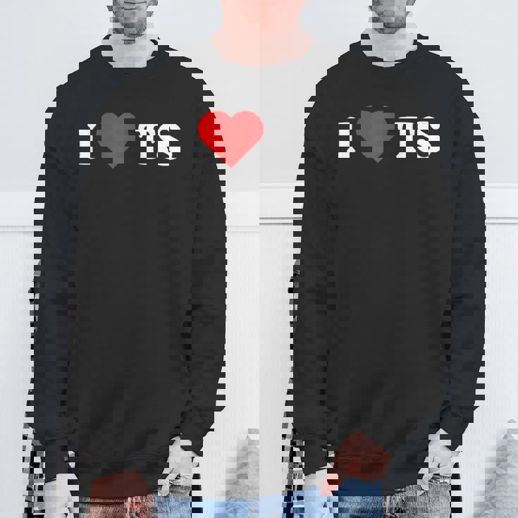 I Love Ts I Heart Ts Y2k Aesthetic Red Heart Camisa de entrenamiento Regalos para ancianos