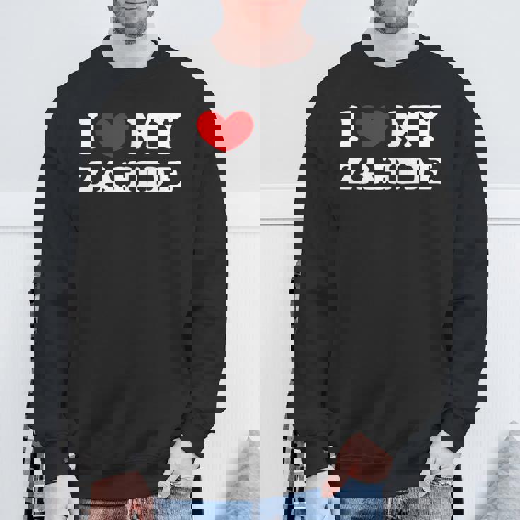 I Love My Zahide Ich Liebe Meinen Zahide Sweatshirt Geschenke für alte Männer