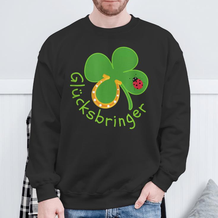 Lucky Charm Ladybird Clover Leaf For Friends Good Luck Sweatshirt Geschenke für alte Männer