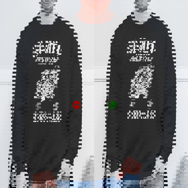 Ma Moto M'appelle Moto Gp Courses Motos Motard Humour Sweater e Cadeaux pour les vieillards