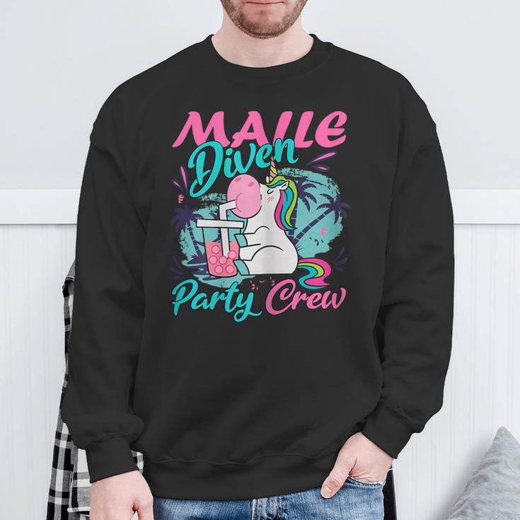 Malle Diven Party Crew Saufen Sweatshirt Geschenke für alte Männer