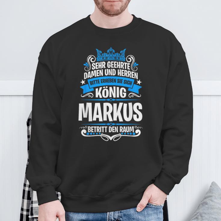 Markus Name With King Saying Sweatshirt Geschenke für alte Männer