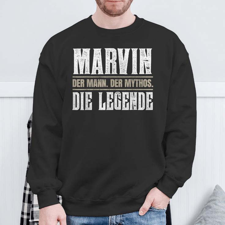 Marvin First Name Name Marvin Sweatshirt Geschenke für alte Männer