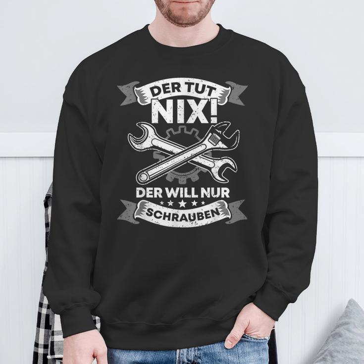 Mechanic Car Mechatronics Workshop Sweatshirt Geschenke für alte Männer