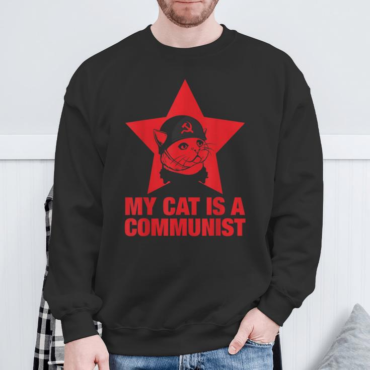 Meine Katze Ist Kommunist Sweatshirt Geschenke für alte Männer