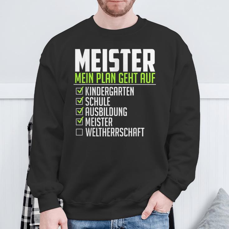 Meister Saying World Therrschaft Graduation Meister Sweatshirt Geschenke für alte Männer