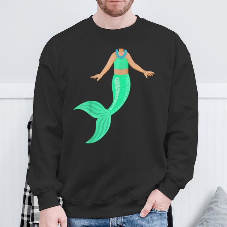 Mermaid Outfit Water Party Atlantis Costume Sweatshirt Geschenke für alte Männer