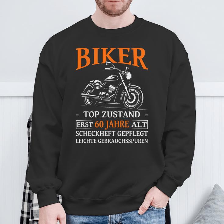 Motorcyclist 60Th Birthday Biker Top Condition Sweatshirt Geschenke für alte Männer