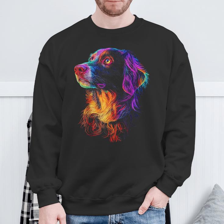 Munsterlander Dog Graphic Pet Colourful Munsterlander Sweatshirt Geschenke für alte Männer