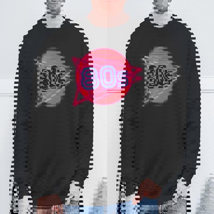 Nacido En Los Años 80 Neon Light Disco Música Cumpleaños Punk Music Camisa de entrenamiento Regalos para ancianos