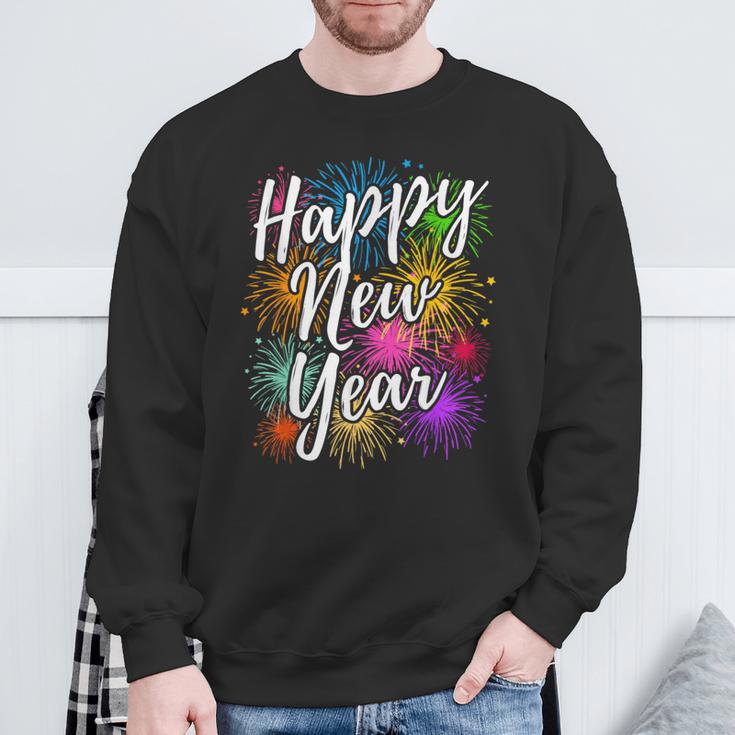 New Year's Eve Party Outfit Decoration Fireworks New Year Happy New Year Sweatshirt Geschenke für alte Männer