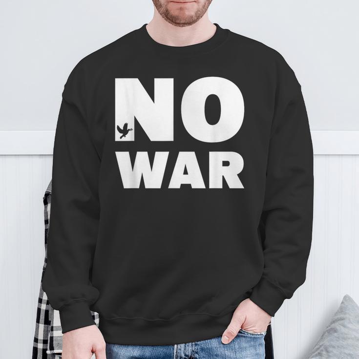 No War Peace No War No War Sweatshirt Geschenke für alte Männer