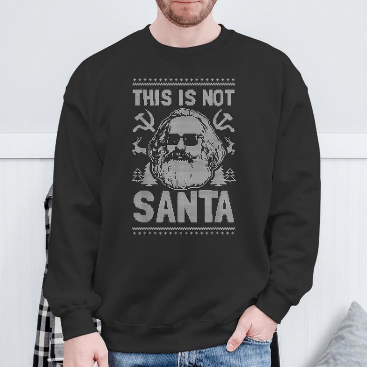 This Is Not Santa Karl Marx Christmas Communist Sweatshirt Geschenke für alte Männer