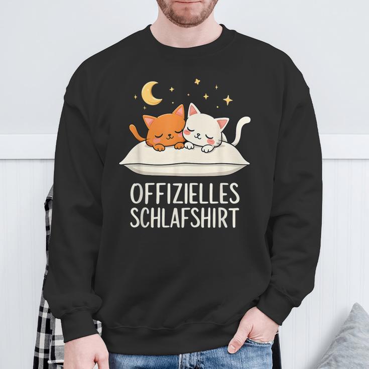 Official Sleep Cat Cat Sweatshirt Geschenke für alte Männer