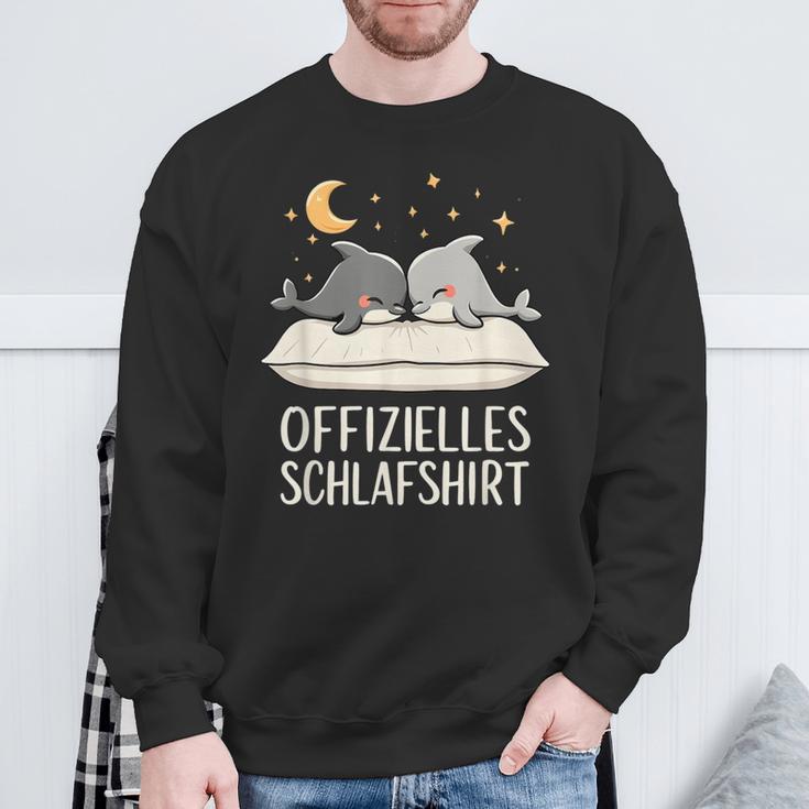 Official Sleep Dolphin Dolphins Sweatshirt Geschenke für alte Männer