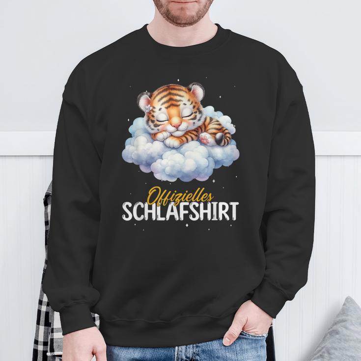 Official Sleep Tiger Nightdress Pyjamas Sweatshirt Geschenke für alte Männer