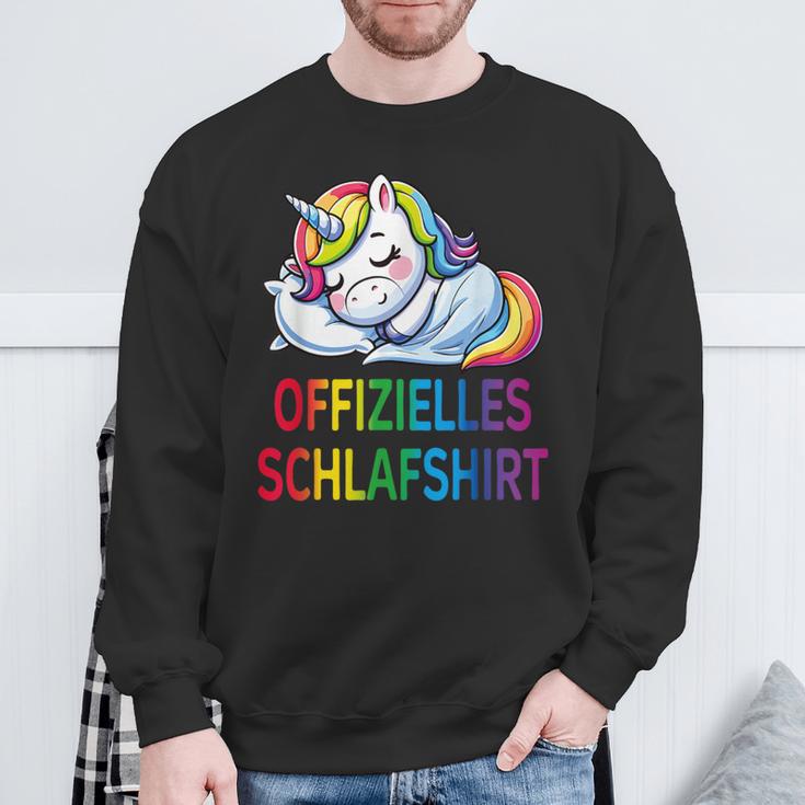 Official Sleep Unicorn Pyjamas Unicorn Sweatshirt Geschenke für alte Männer