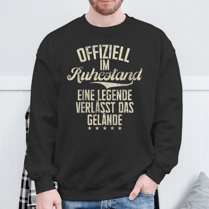 Offiziel Im Ruhestand Eine Legendeerlässt Das Gelände Sweatshirt Geschenke für alte Männer