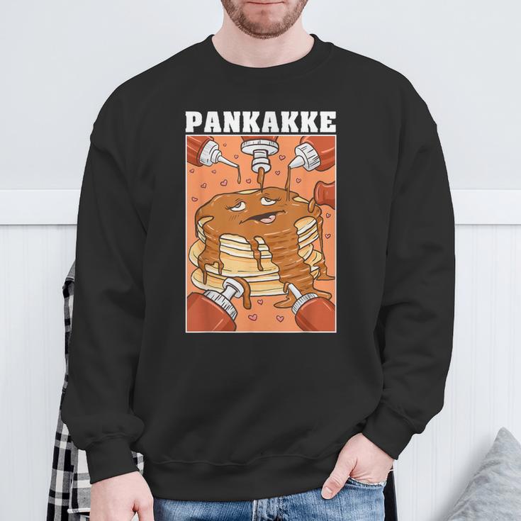 Pankakke Naughty Pancake Bukakke Ecchi Hentai Pun Sweatshirt Geschenke für alte Männer