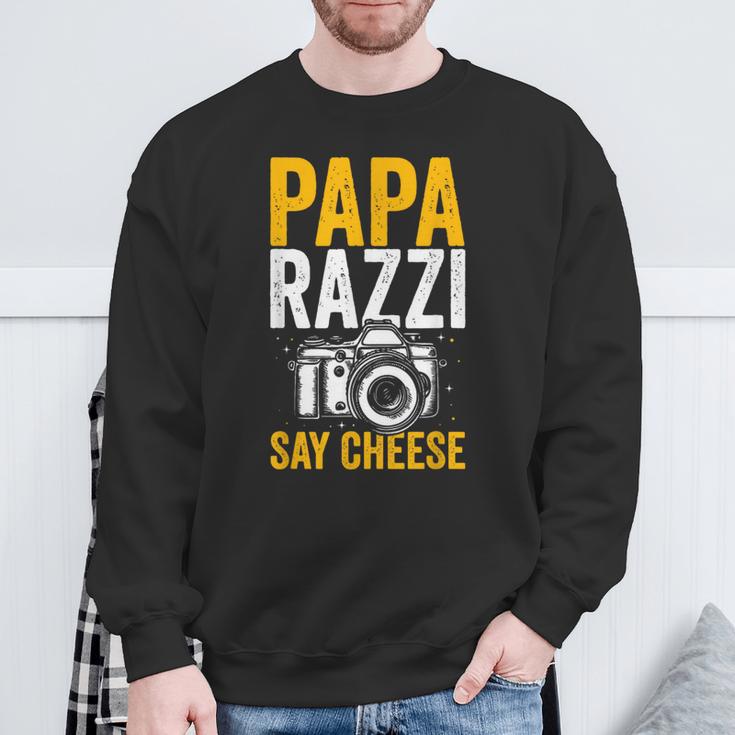 Paparazzi Say Cheese Photographer Photography Camera Sweatshirt Geschenke für alte Männer