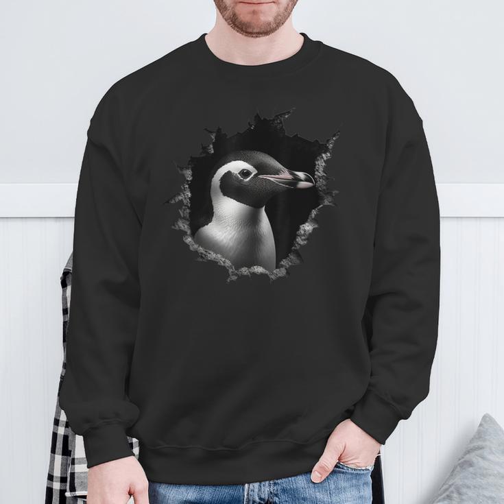 Penguin Wand Animals Penguin Sweatshirt Geschenke für alte Männer