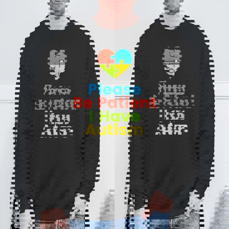 Please Be Patient I Have Autism Shirt Autism Puzzle Sweatshirt Gifts for Old Men