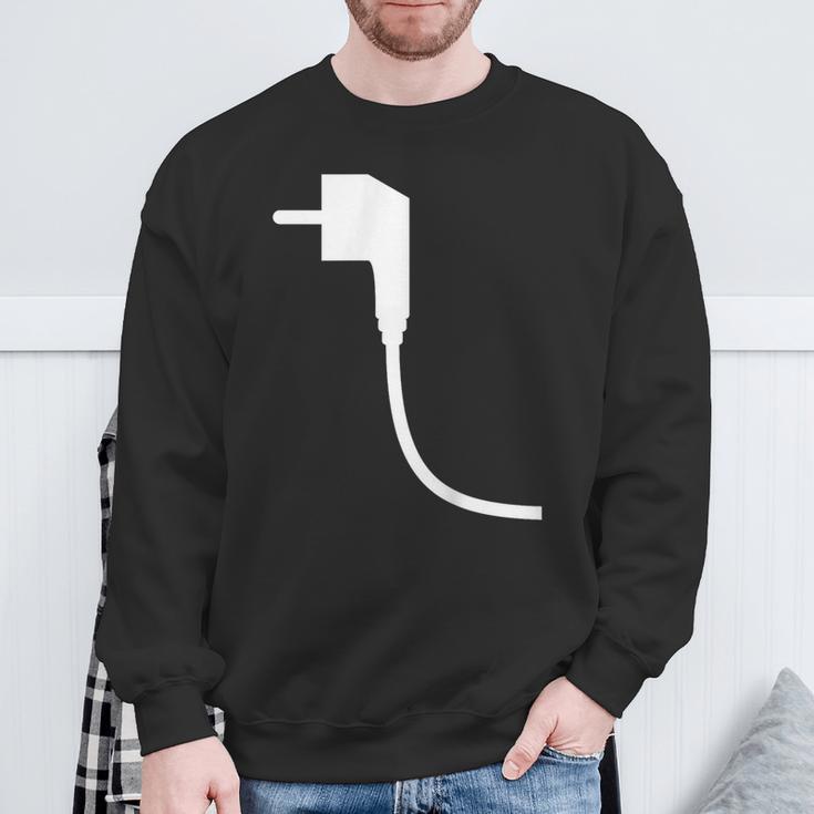 Plug And Socket Carnival And Fancy Dress Partner Look Costume Sweatshirt Geschenke für alte Männer