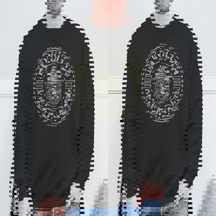 Only You Can Prevent Fascism Bear Activism Political Sweatshirt Gifts for Old Men