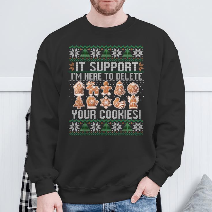 It Programmer Cookies I Ugly Christmas Jumper Sweatshirt Geschenke für alte Männer