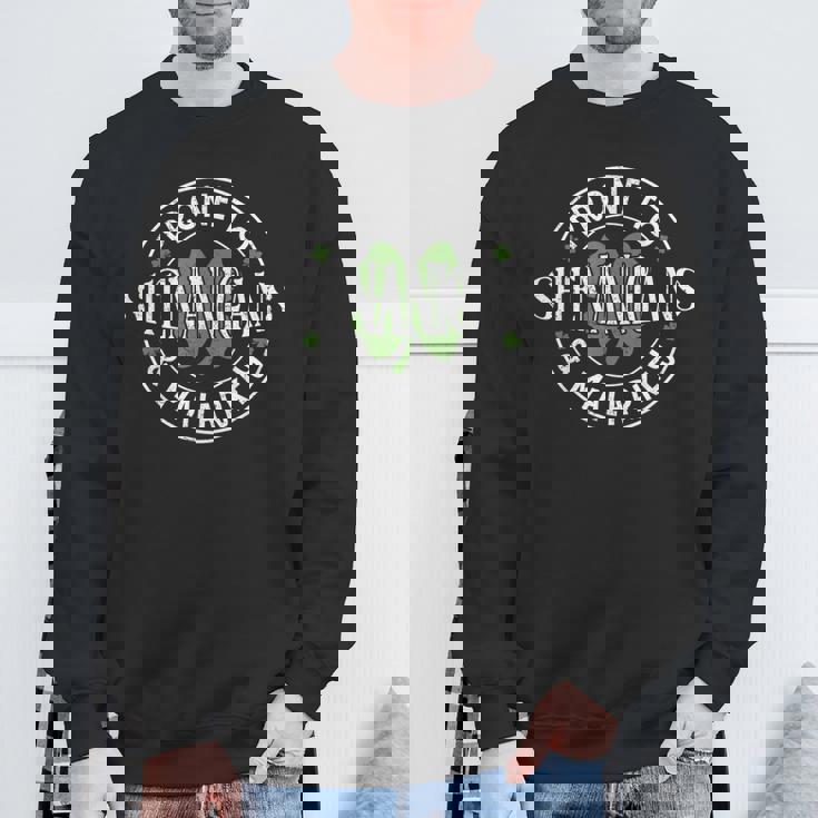 Prone To Shenanigans & Malarkey St Patrick's Day Irish Sweatshirt Gifts for Old Men