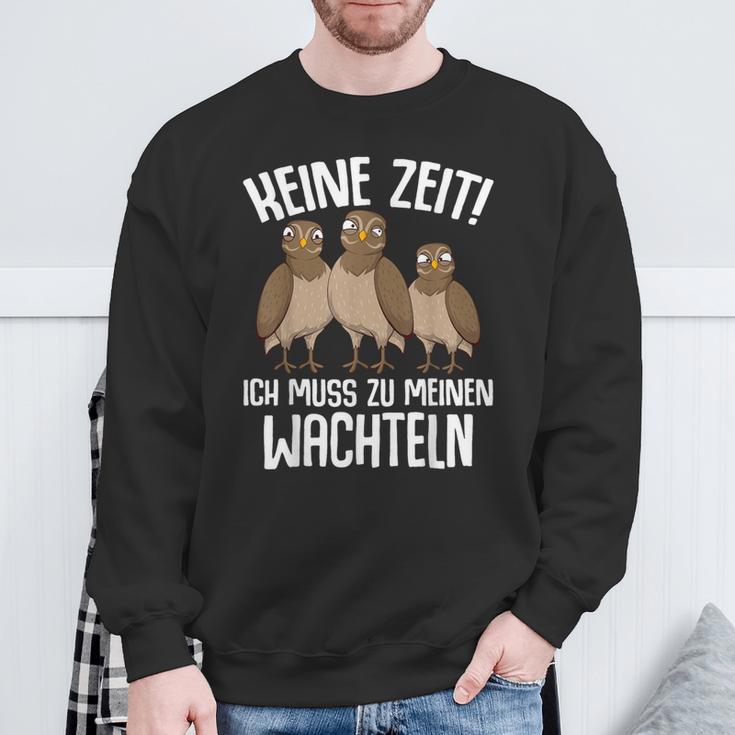 Quail Quail Quailers Quachtelzüchter Sweatshirt Geschenke für alte Männer