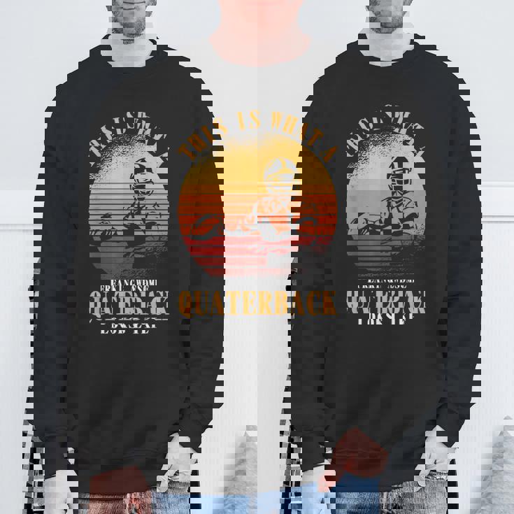 Quarterback Funny Football Quaterback Sweatshirt Gifts for Old Men