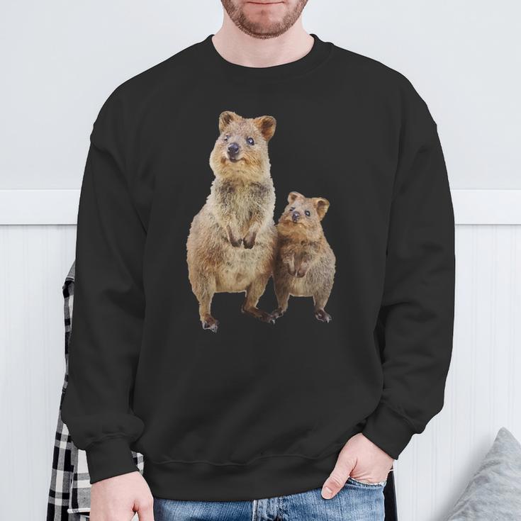 Quokka Australian Quokka With Baby Sweatshirt Geschenke für alte Männer