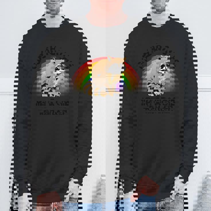 Raccoon Pocket Sweatshirt - Cozy Unisex Apparel for Nature Lovers Gifts for Old Men
