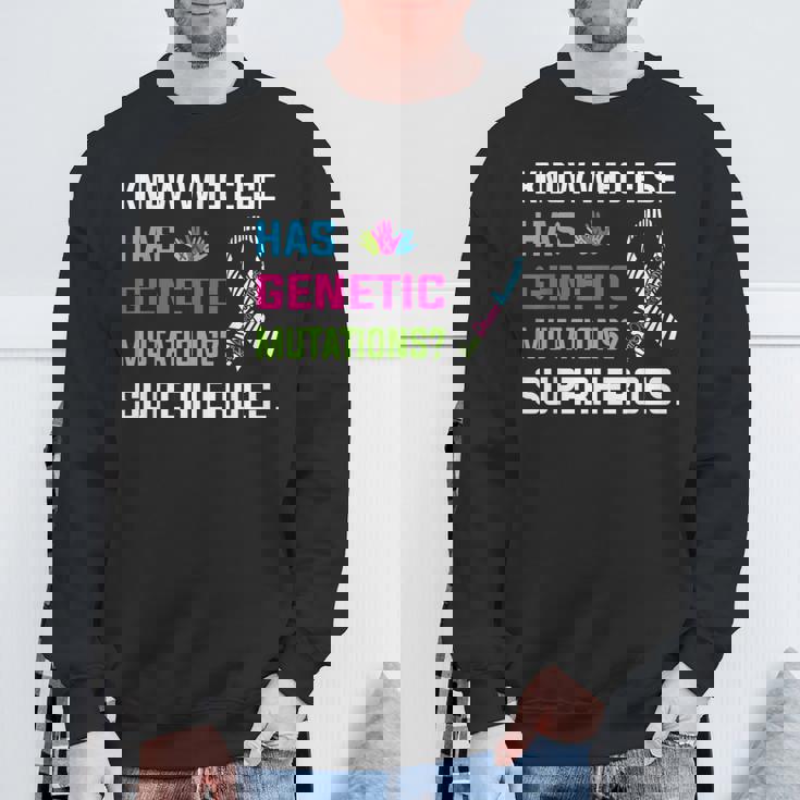 Rare Disease Awareness Day 2025 Rare Genes Superheroes Sweatshirt Gifts for Old Men