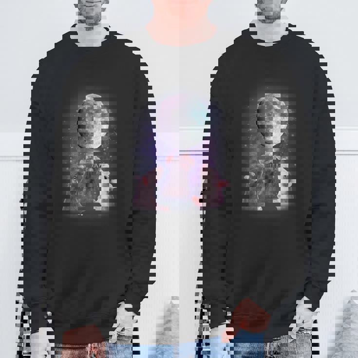 Rats Howling At The Moon Sweatshirt - Whimsical Unisex Hoodie Gifts for Old Men