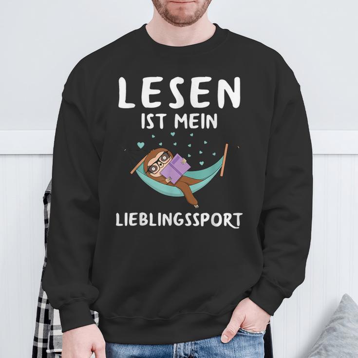 Reading Books Chain Reader Bookworm Book Lovers Saying Sweatshirt Geschenke für alte Männer