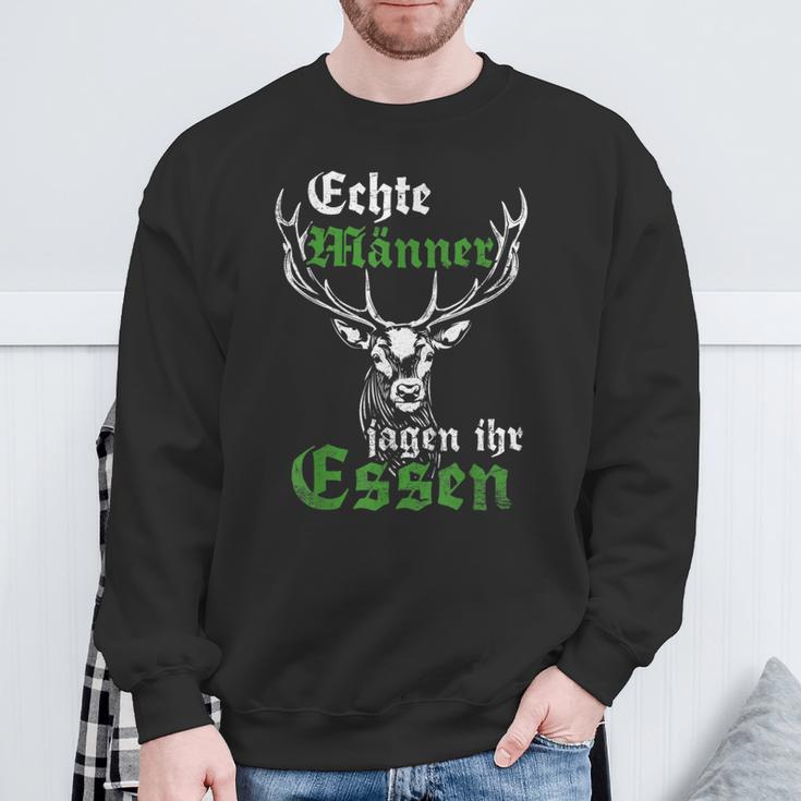 Real Hunting Your Food Hunter Deer Hunting Sweatshirt Geschenke für alte Männer