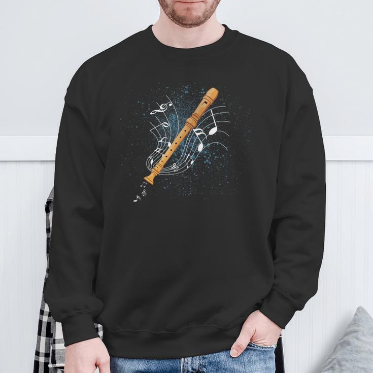 Recorder Instrument Orchestra Musician Sweatshirt Geschenke für alte Männer