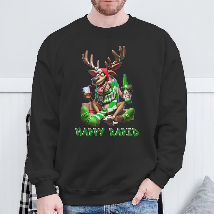 Reindeer Happy Rapid I Christmas Sweatshirt Geschenke für alte Männer