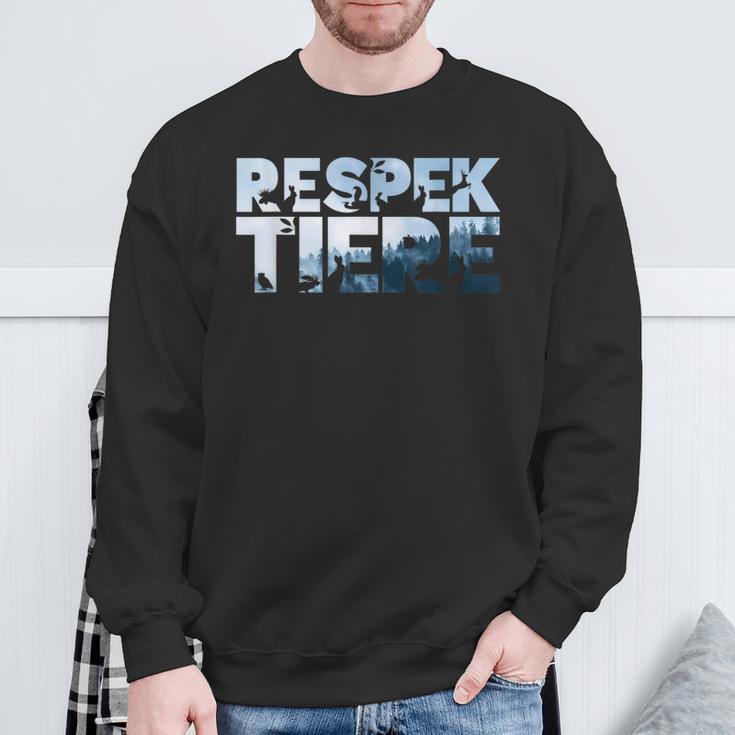 Respectants Animals Animal Protectionegetariansegan Activist Forest Sweatshirt Geschenke für alte Männer