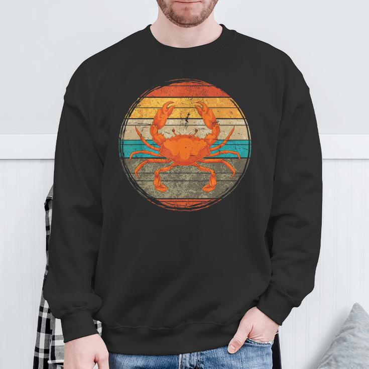 Retro Crab Sweatshirt Geschenke für alte Männer